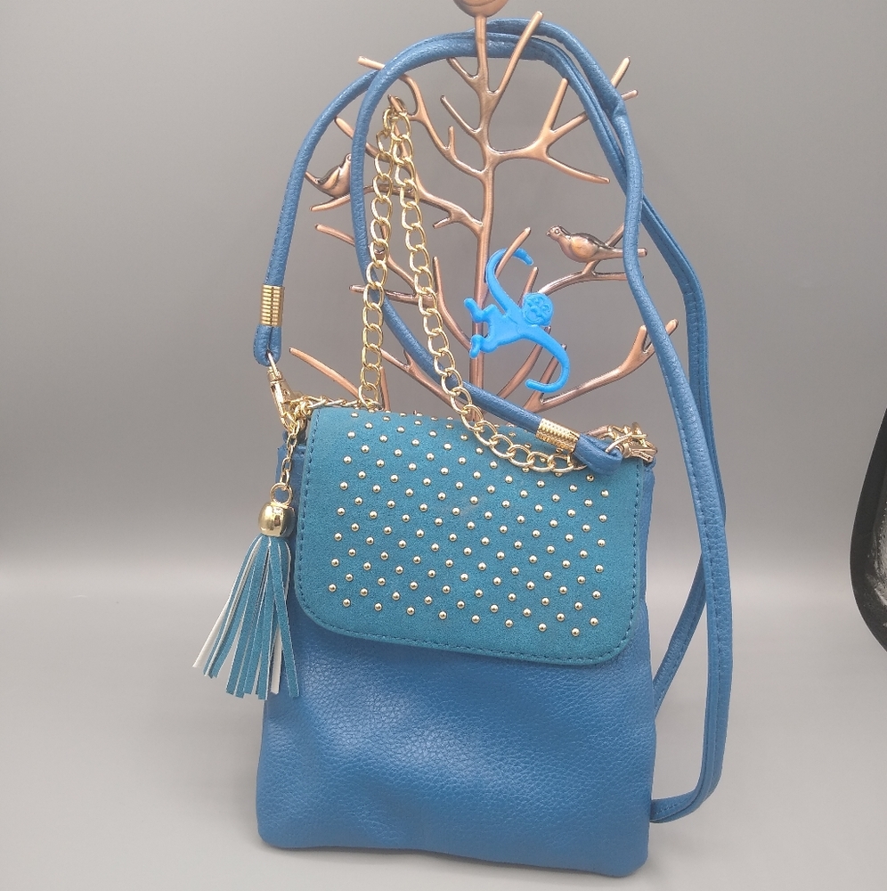 Mellow World Studded Tassel Convertible Xbody Bag